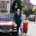 The film “Little Nicholas” being filmed in front of the house